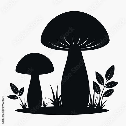 a-minimalist--graphic-illustration-featuring-two-d.eps