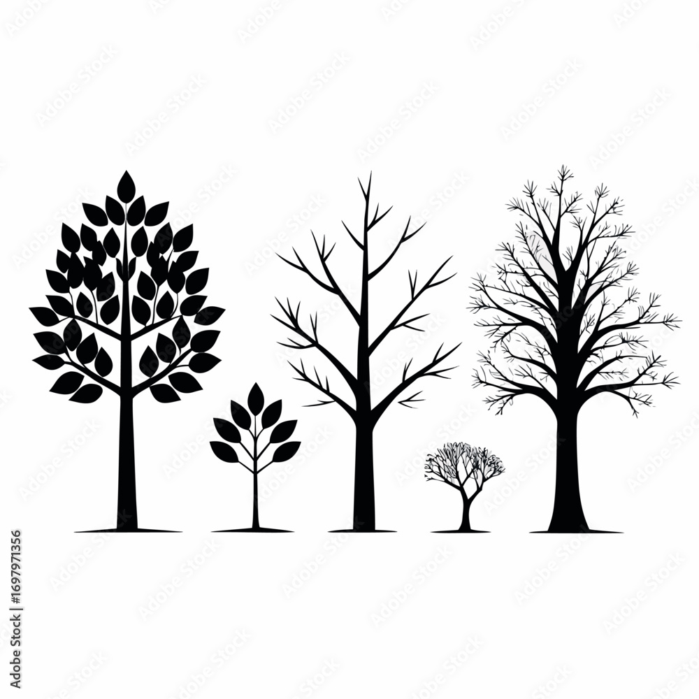 Obraz premium a-minimalist-illustration-featuring-four-distinct-.eps