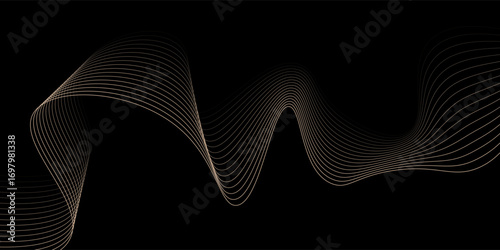 Top design black background with luxury golden elements vector illustration. texture
