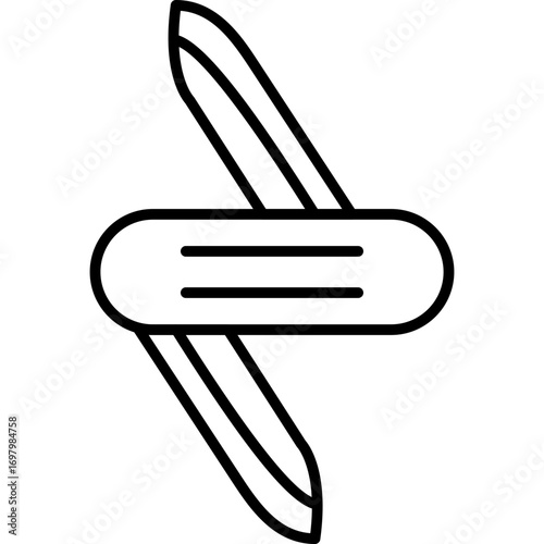 Penknife Icon Vector Element