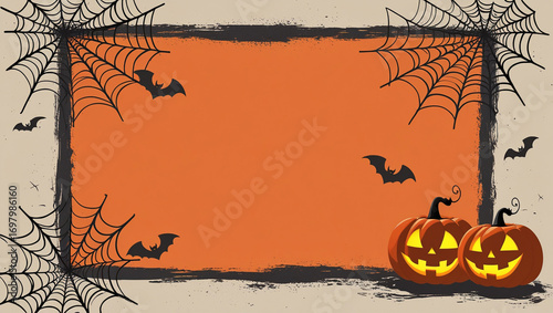 halloween background with pumpkin