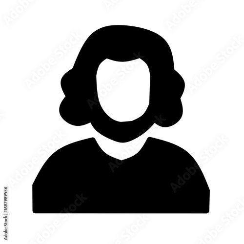 Person Silhouette Icon - Court Defendant Witness Symbol