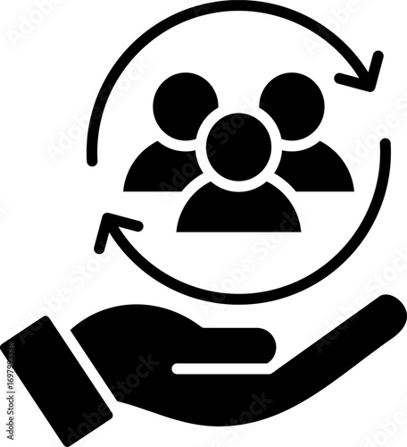 Ethical Business glyph icon