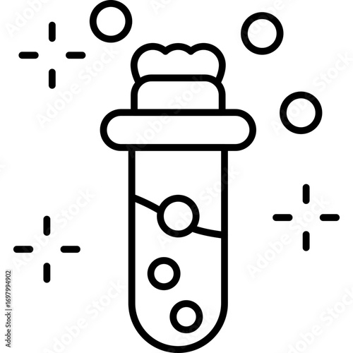 Chemical Reaction Icon Vector Element