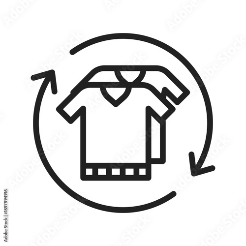 Clothing Swap icon vector image. Suitable for mobile apps, web apps and print media.