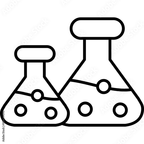 Erlenmeyer Icon Vector Element