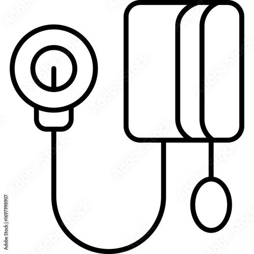 Sphygmomanometer Icon Vector Element