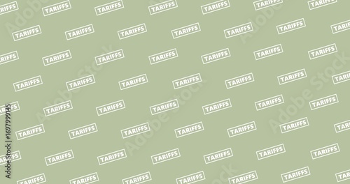 Tariff symbol patterned wallpaper. Trade tariffs sign, label, tag. Sustainable packaging. Seamless patterned backgrounds. Pastel background