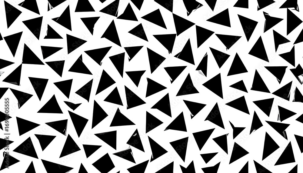Abstract black and white triangle pattern