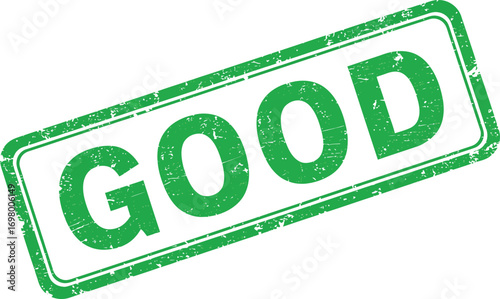 green stamp with text good on transparent background