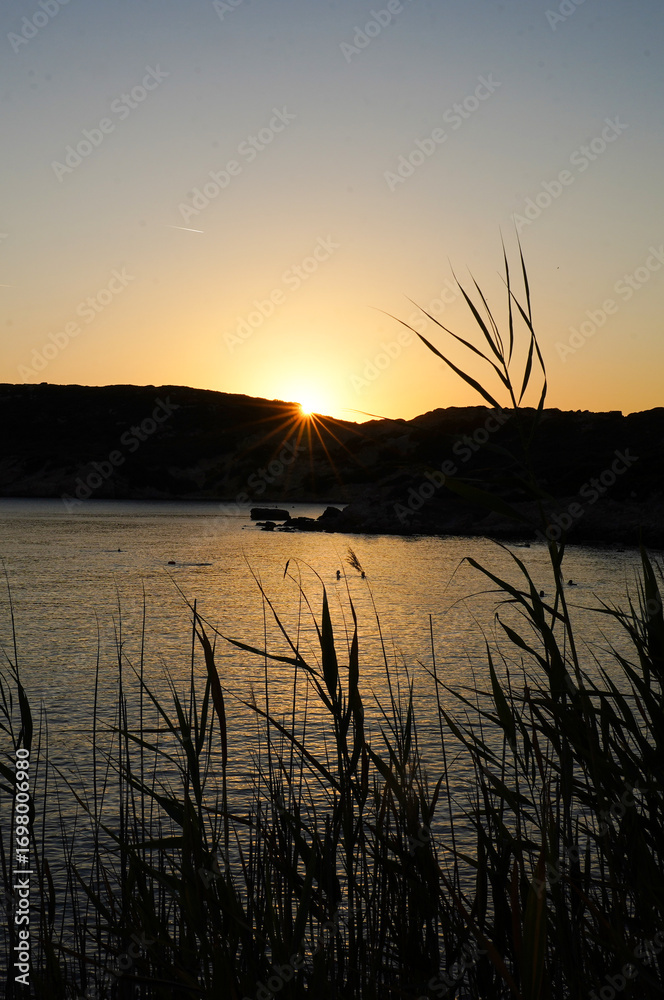 Obraz premium sunset view at sea side