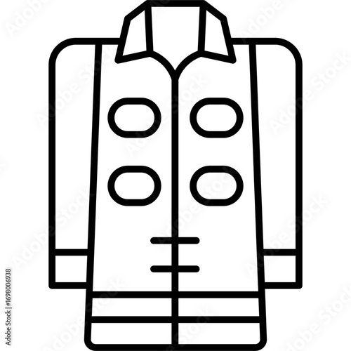 Varsity Jacket Icon Vector Element