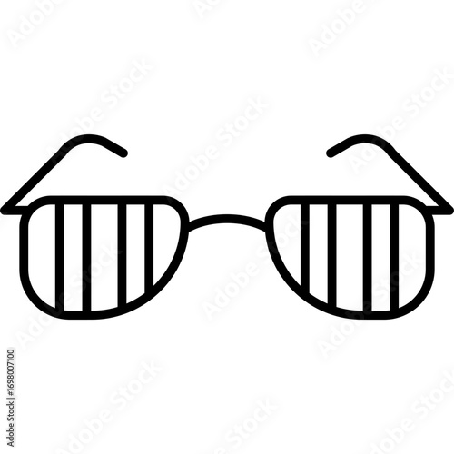 Party Glasses Icon Vector Element
