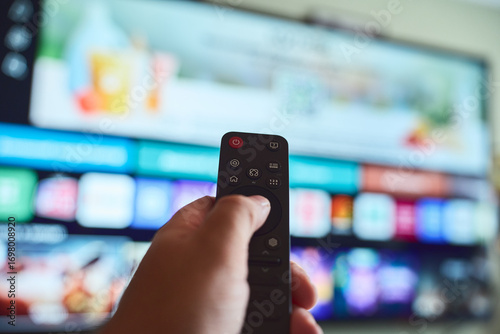 Adjusting settings on a smart television