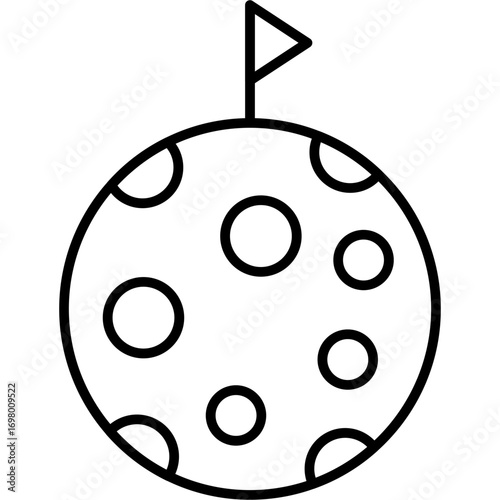 Mars Icon Vector Element