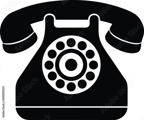 Rotary Phone Silhouette