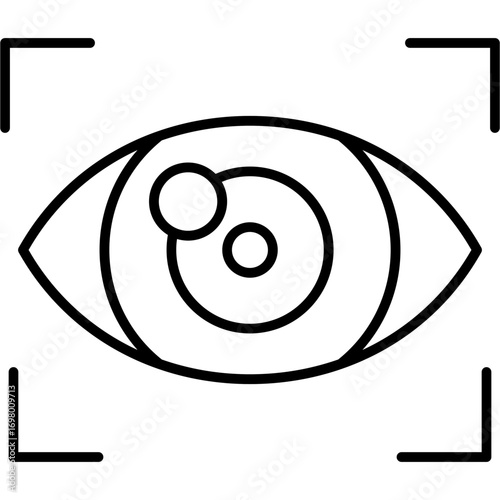 Bionic Eye Icon Vector Element