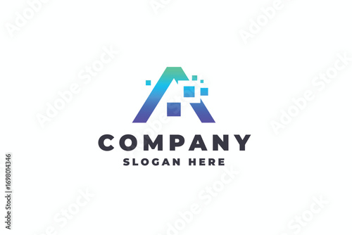 Tech Real Estate Letter A Logo
