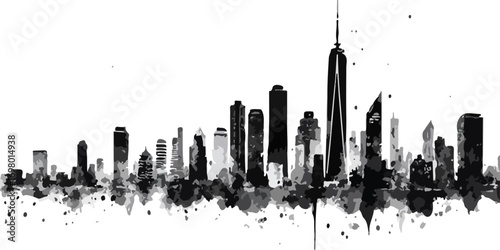 Grunge urban black texture on white background vector illustration. Grunge dirty urban dust texture design with scratches.