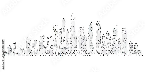 Grunge urban black texture on white background vector illustration. Grunge dirty urban dust texture design with scratches.