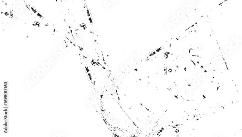 Distressed Black Grunge Texture. Abrasion Sketch Overlay with Vintage Stamp Effect