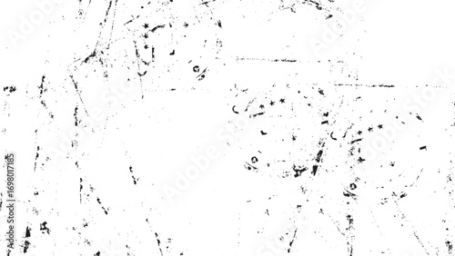 Grunge Texture Background. Black Distress Overlay with Sketch Lines and Scribble Effect