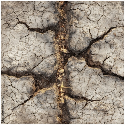 Cracked earth texture