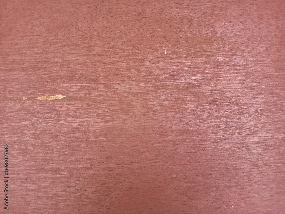 Fototapeta premium Matte Red Brown Painted Wood with Surface Chip