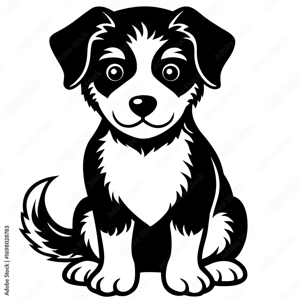 Fototapeta premium vector illustration of a dog