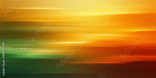 Abstract sunset background with orange clouds and soft light in the sky