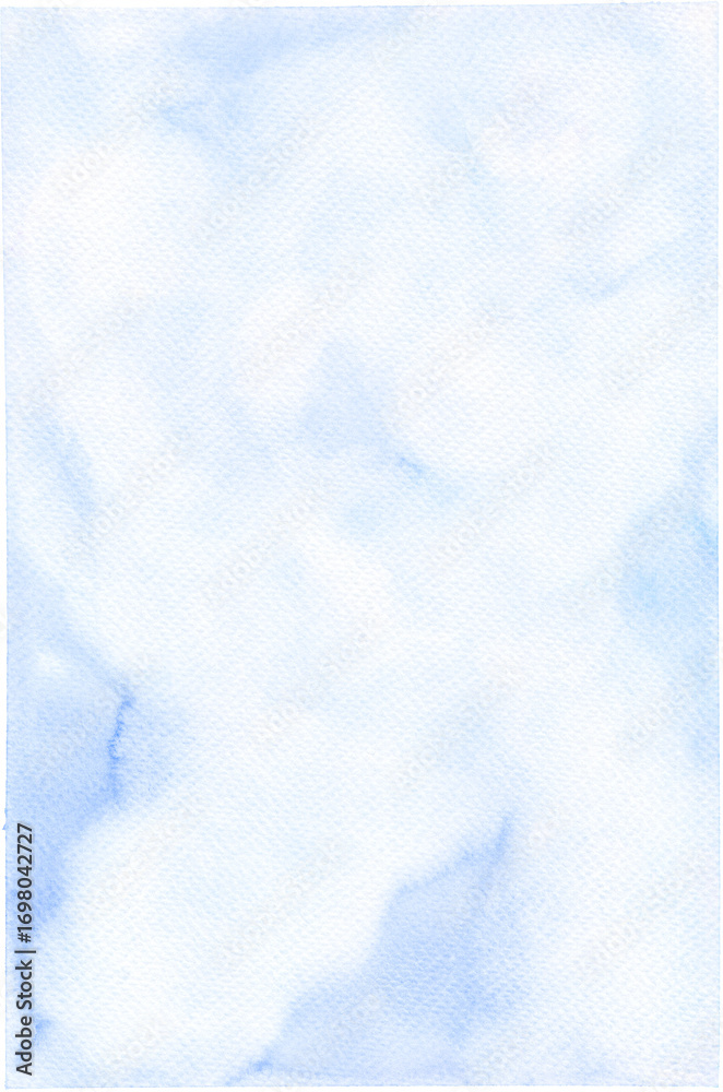 Fototapeta premium Cloudy Sky Watercolor Background with Hand-Painted Texture for Design and Decoration