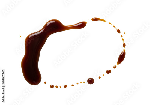 Brown liquid splashing abstract design coffee dripping beverage stain food texture dark background vector graphic isolated element