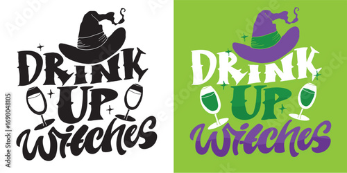 Happy Halloween set - Trick or treat – funny cute  hand drawn doodle lettering label, t-shirt design, mug print, sticker print. 100% hand drawn vector