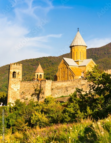 Mountaintop church and fortress complex