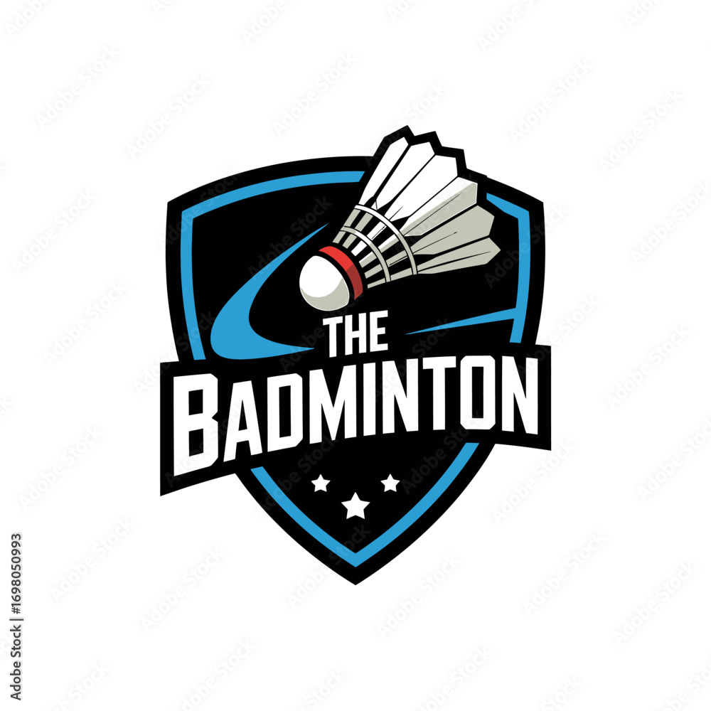 Obraz premium Badminton Club Emblem A Vector Graphic Design for Sports Team Logos