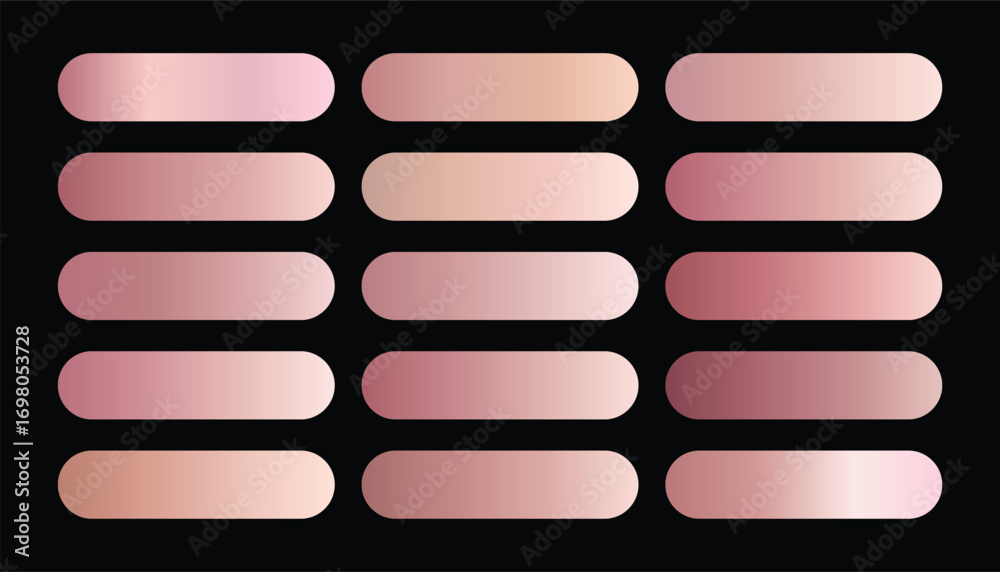 Obraz premium Metallic Rose Gold Gradient Collection