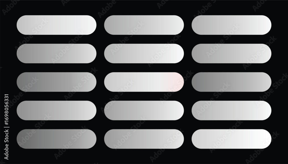 Obraz premium Elegant Silver Gradient Collection Set