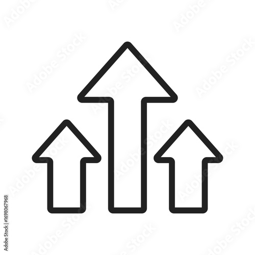 Leadership Arrowicon vector image. Suitable for mobile apps, web apps and print media.