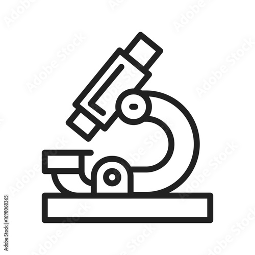 Microscopeicon vector image. Suitable for mobile apps, web apps and print media.