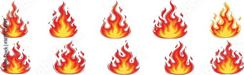 Nine Images of Flames.
