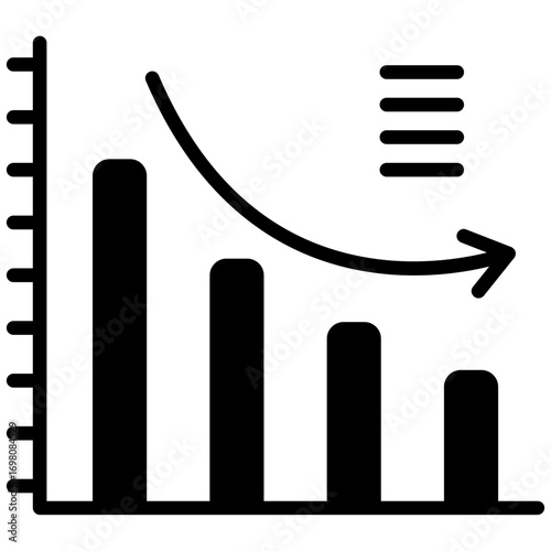 Decline Diagram Icon