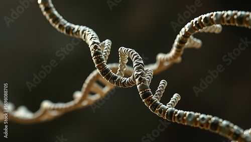 Wallpaper Mural A DNA helix woven from mathematical formulas, entwining all known life within its spiral. Torontodigital.ca