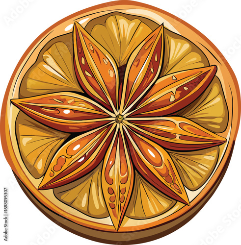 Christmas Eco Sustainability Star Anise and Orange Slice