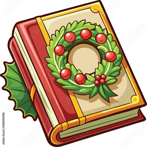 Christmas Genealogy Trees Christmas Book Holly Wreath Design