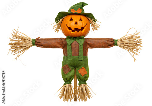 Halloween scarecrow jack o lantern decor festive autumn