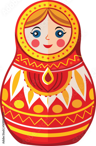Christmas Cultural Fusion Adorable Russian Nesting Doll