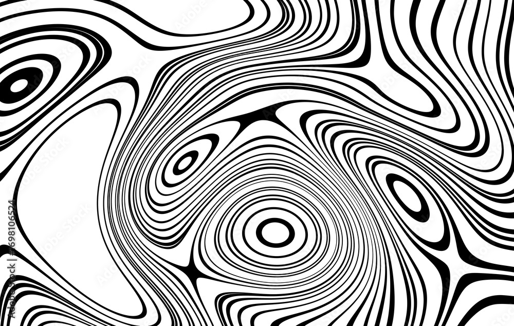 Fototapeta premium Abstract hand drawn art unique textures bold lines organic shapes modern minimalist illustration isolated on transparent background Hand Draw Line ART