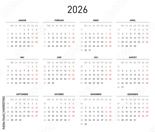 Kalender 2026