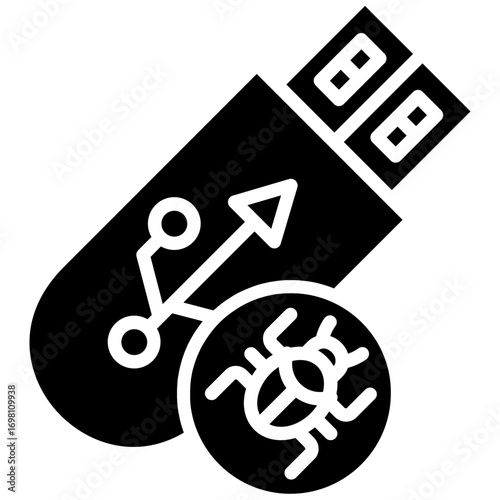 Pendrive Virus Icon