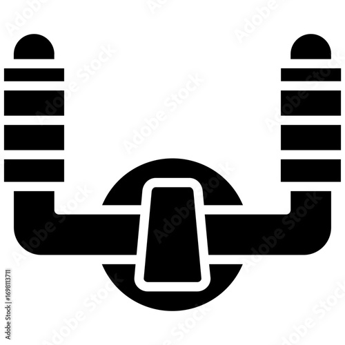 Aeroplane Steering Wheel Icon